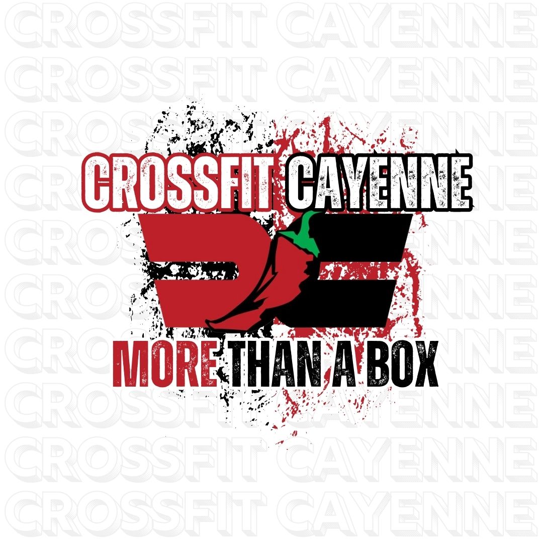 Crossfit Cayenne SImple Grunge Splatter Sticker