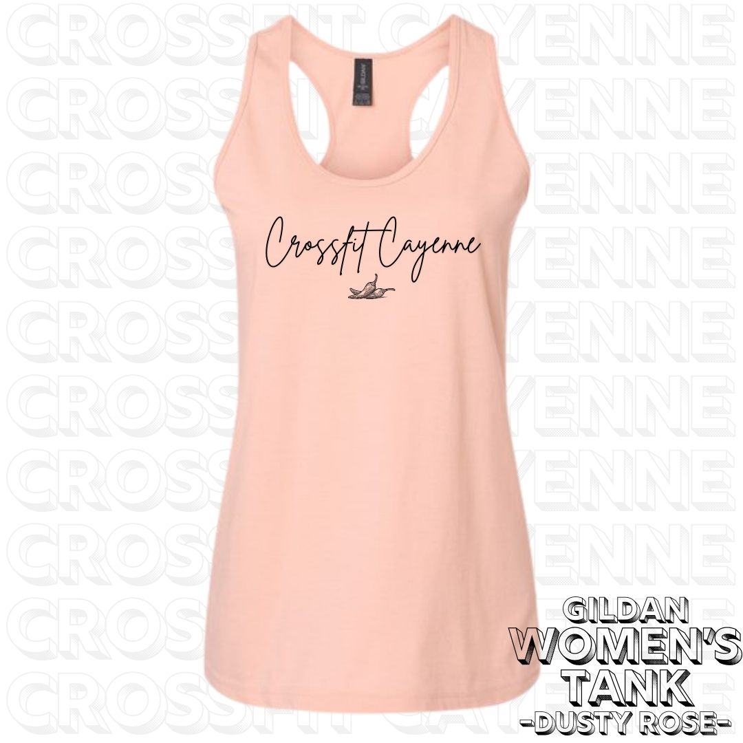 Crossfit Cayenne Simple Logo Women's Razorback Tank