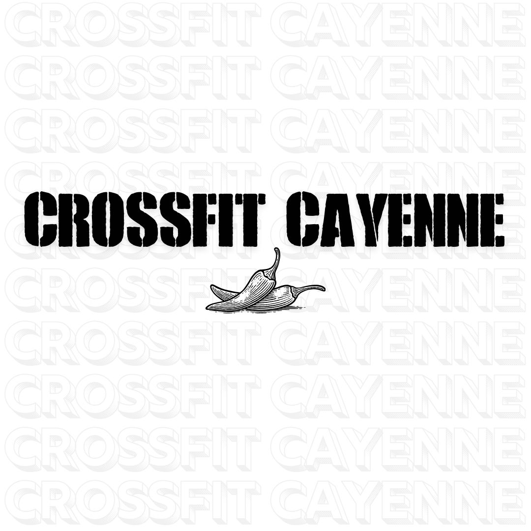 Crossfit Cayenne SImple logo Sticker