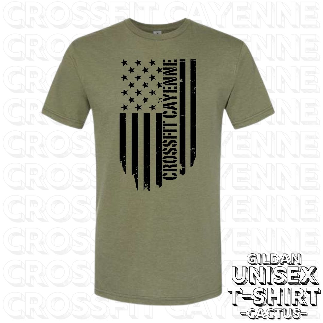 Crossfit Cayenne Flag Unisex Tshirt