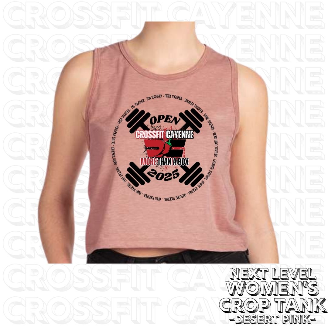 Crossfit Open 2025 Women's Next Level Crop Tank