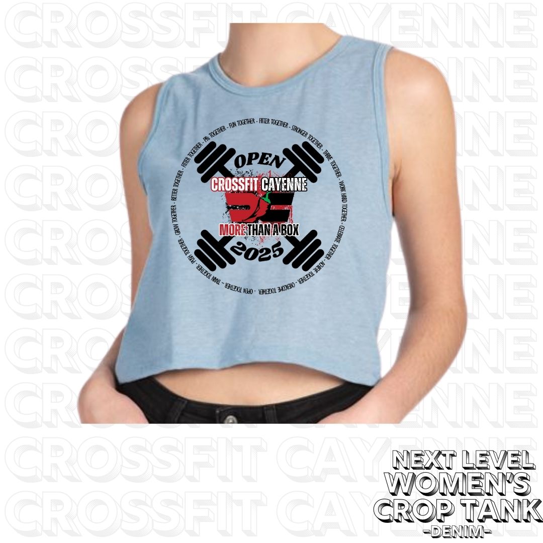 Crossfit Open 2025 Women's Next Level Crop Tank