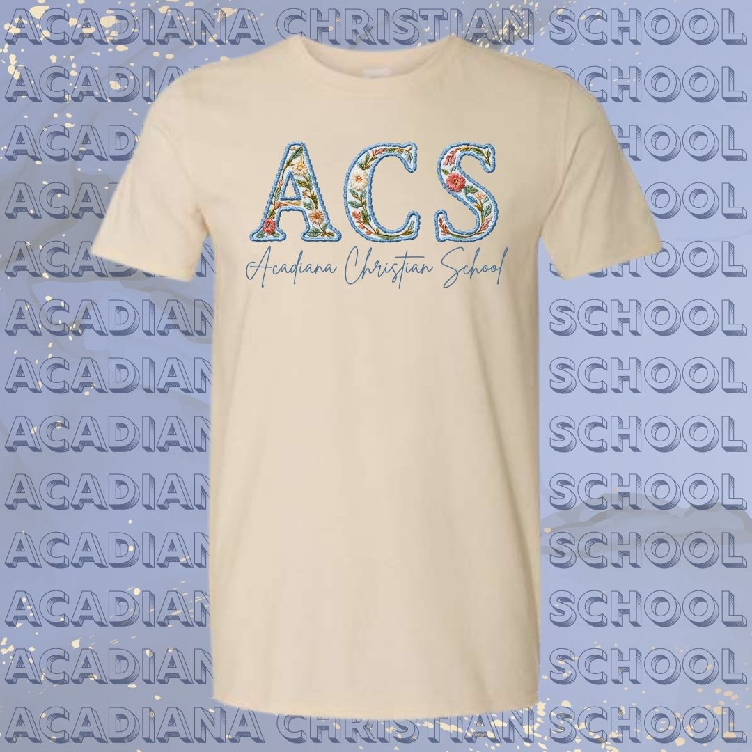 Acadiana Christian School Faux Monogram