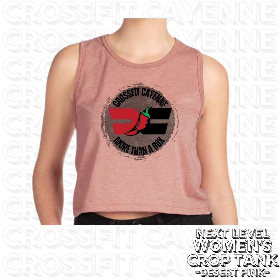 Crossfit Cayenne Circle Women's Next Level Crop Tank