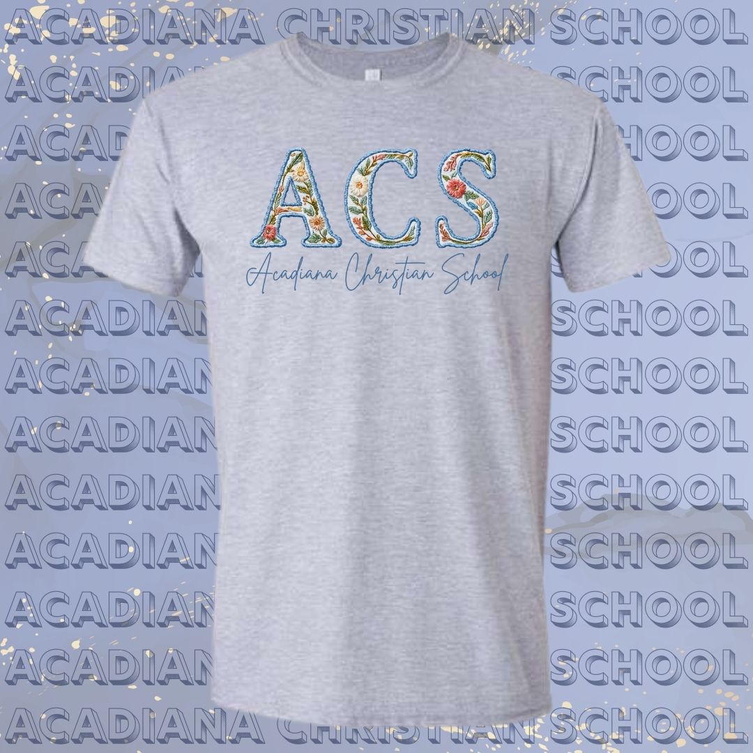 Acadiana Christian School Faux Monogram