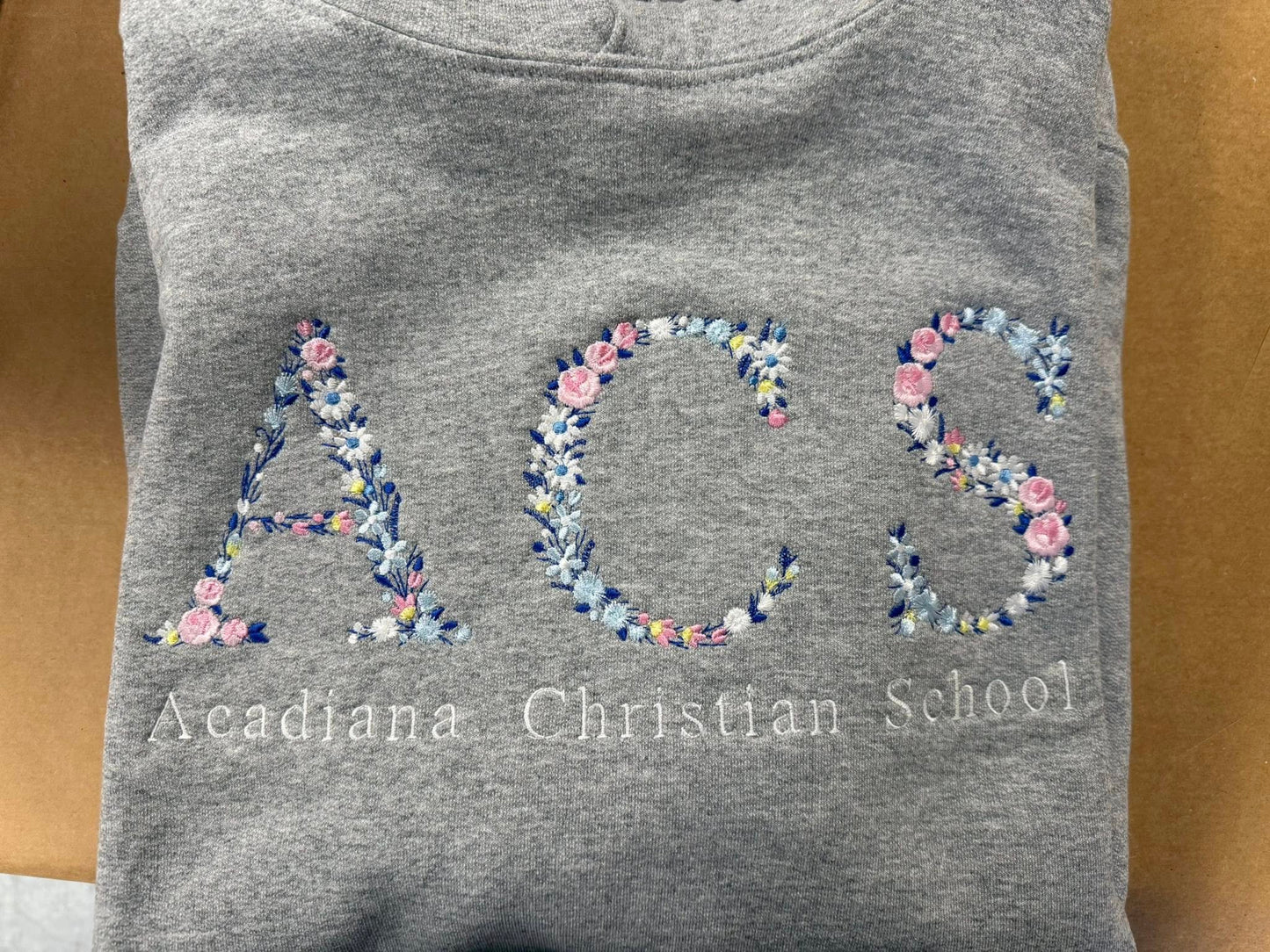 Embroidered Floral Sweatshirt