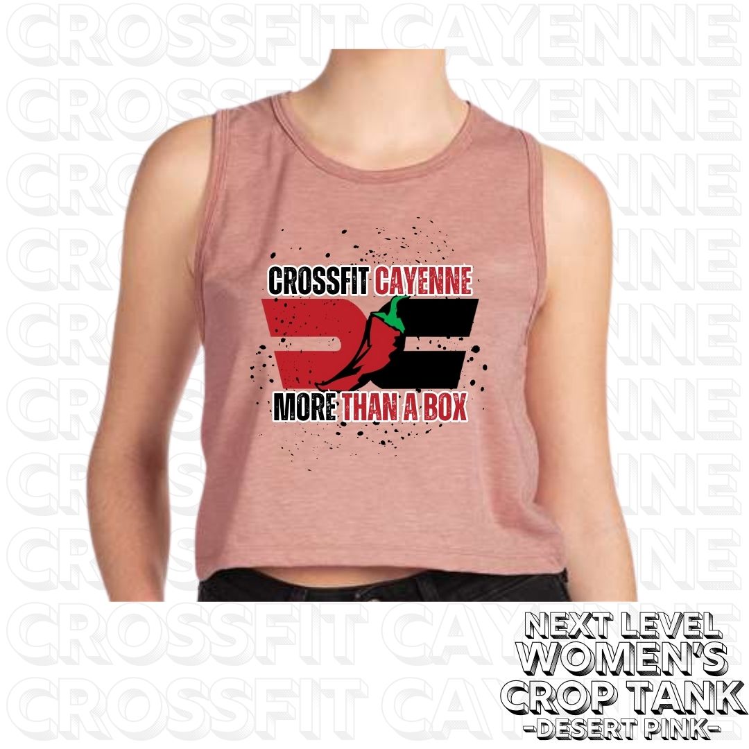 Crossfit Cayenne Splatter Women's Next Level Crop Tank