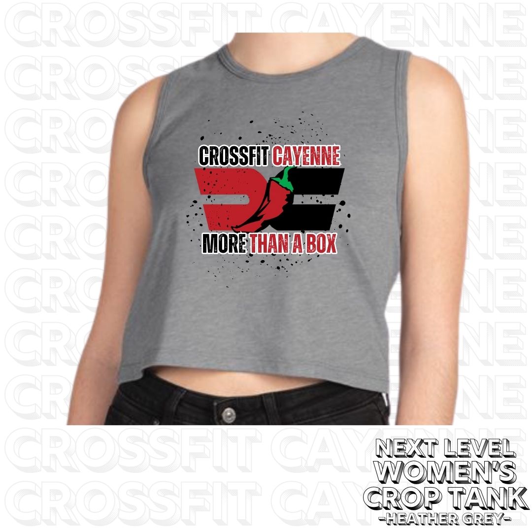 Crossfit Cayenne Splatter Women's Next Level Crop Tank