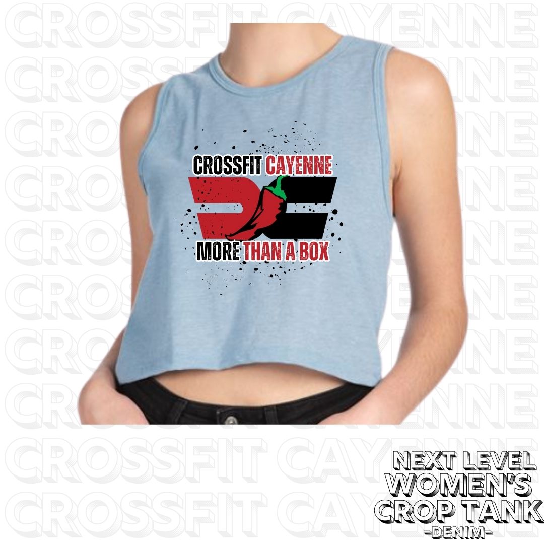 Crossfit Cayenne Splatter Women's Next Level Crop Tank