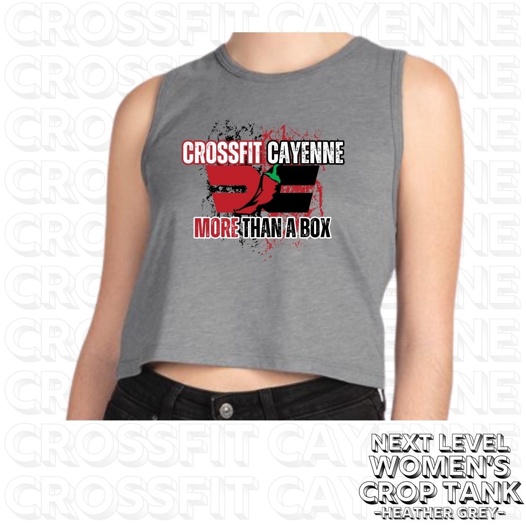 Crossfit Cayenne Grunge Women's Next Level Crop Tank