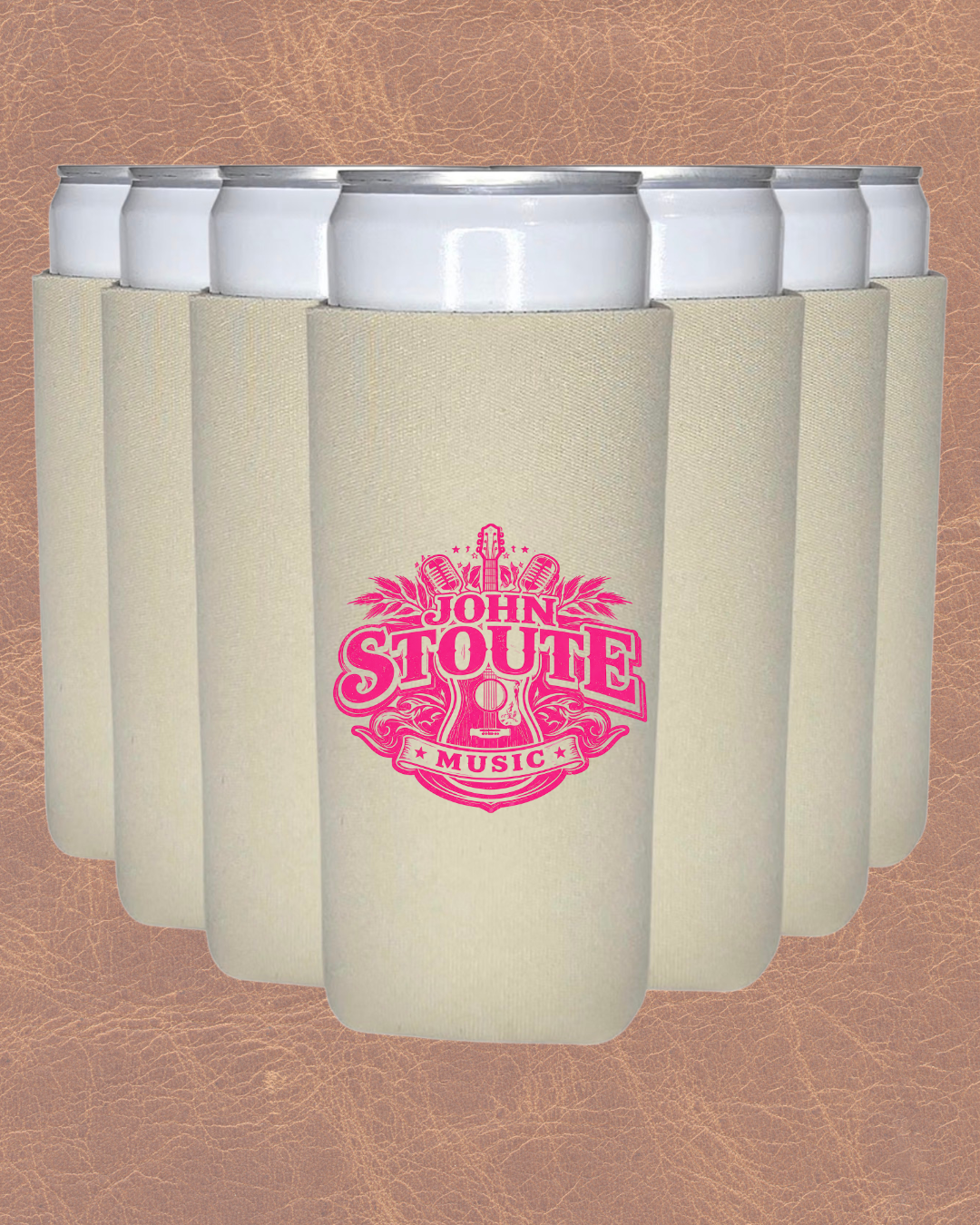 John Stoute Music 12oz Koozie