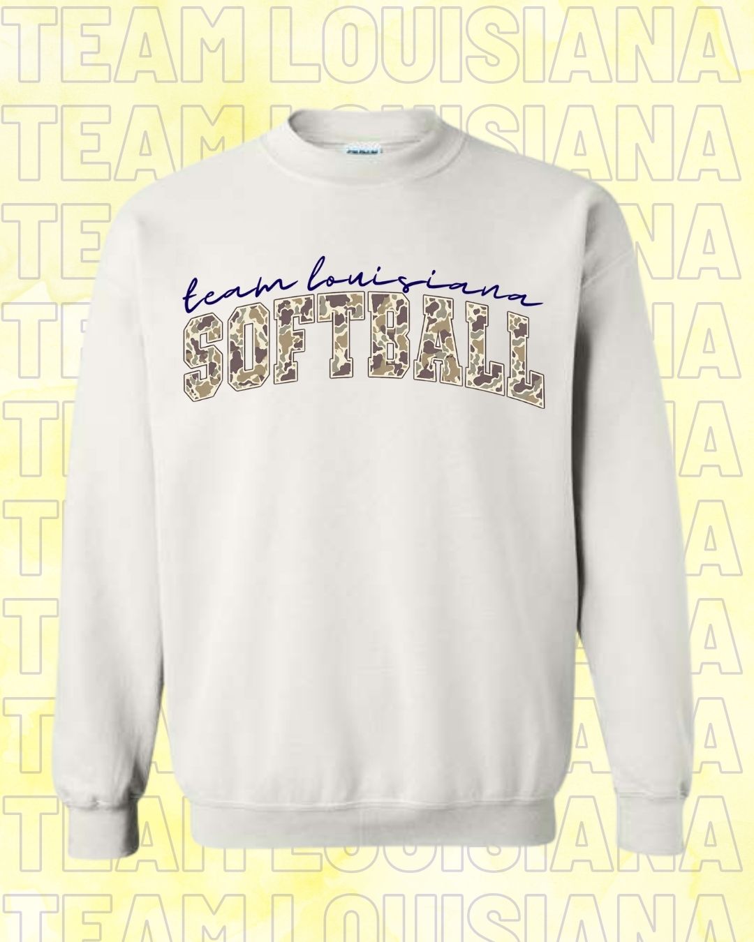 TODDLER Team Louisiana Camo Softball