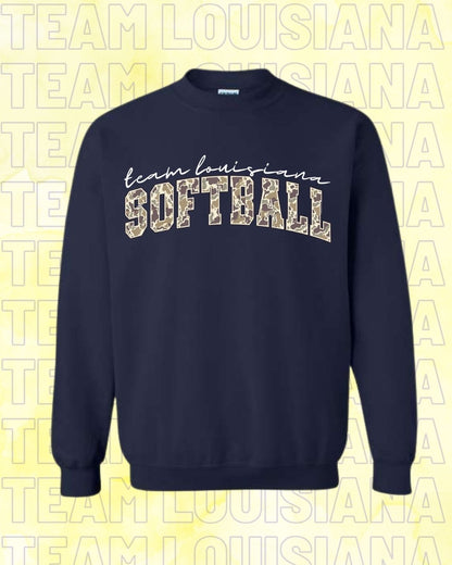 YOUTH Team Louisiana Camo Softball