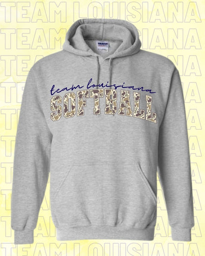YOUTH Team Louisiana Camo Softball