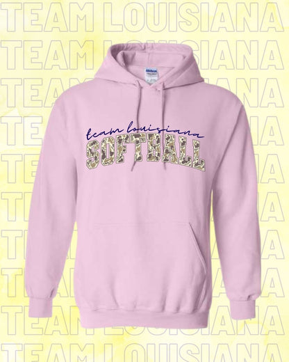 ADULT Team Louisiana camo softball