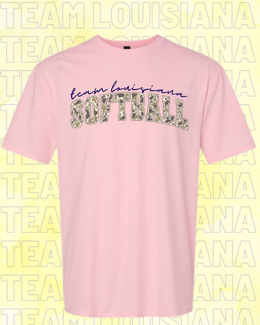 TODDLER Team Louisiana Camo Softball