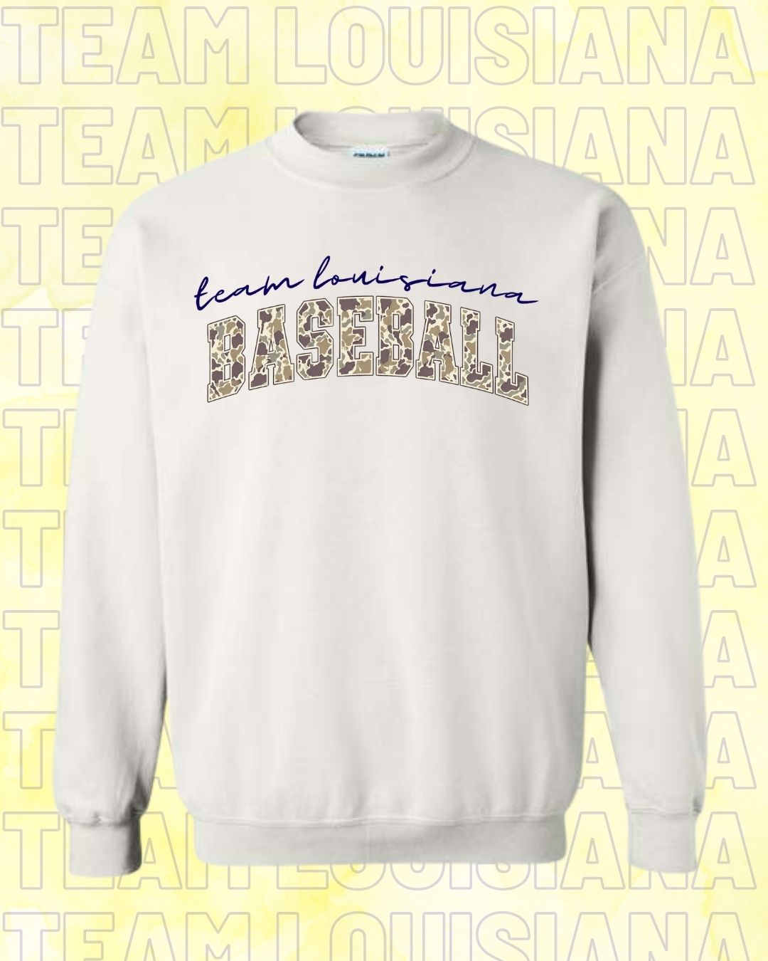 YOUTH Team Louisiana Camo Baseball
