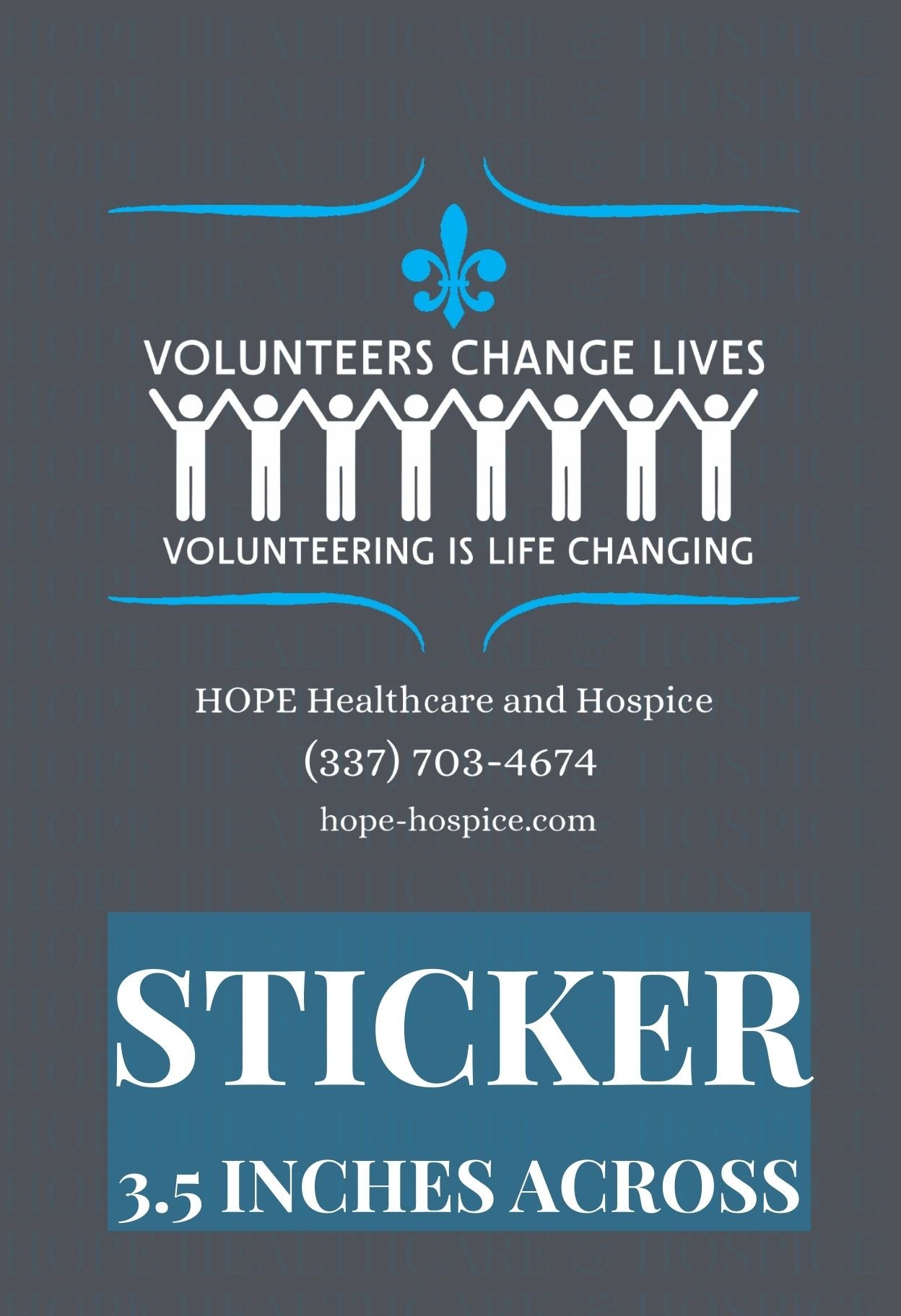 Volunteers Change Lives Sticker
