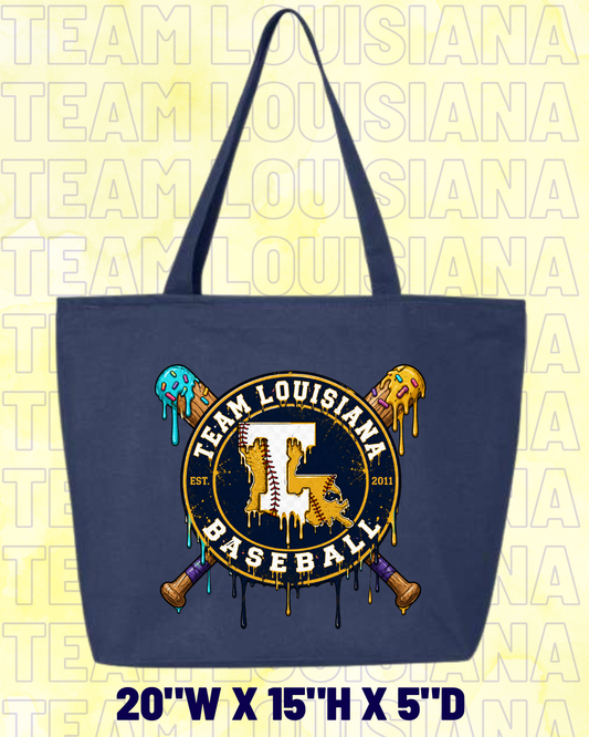 Team Louisiana Tote Baseball Drip