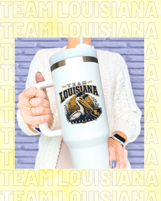 Team Louisiana Pelican Tumbler