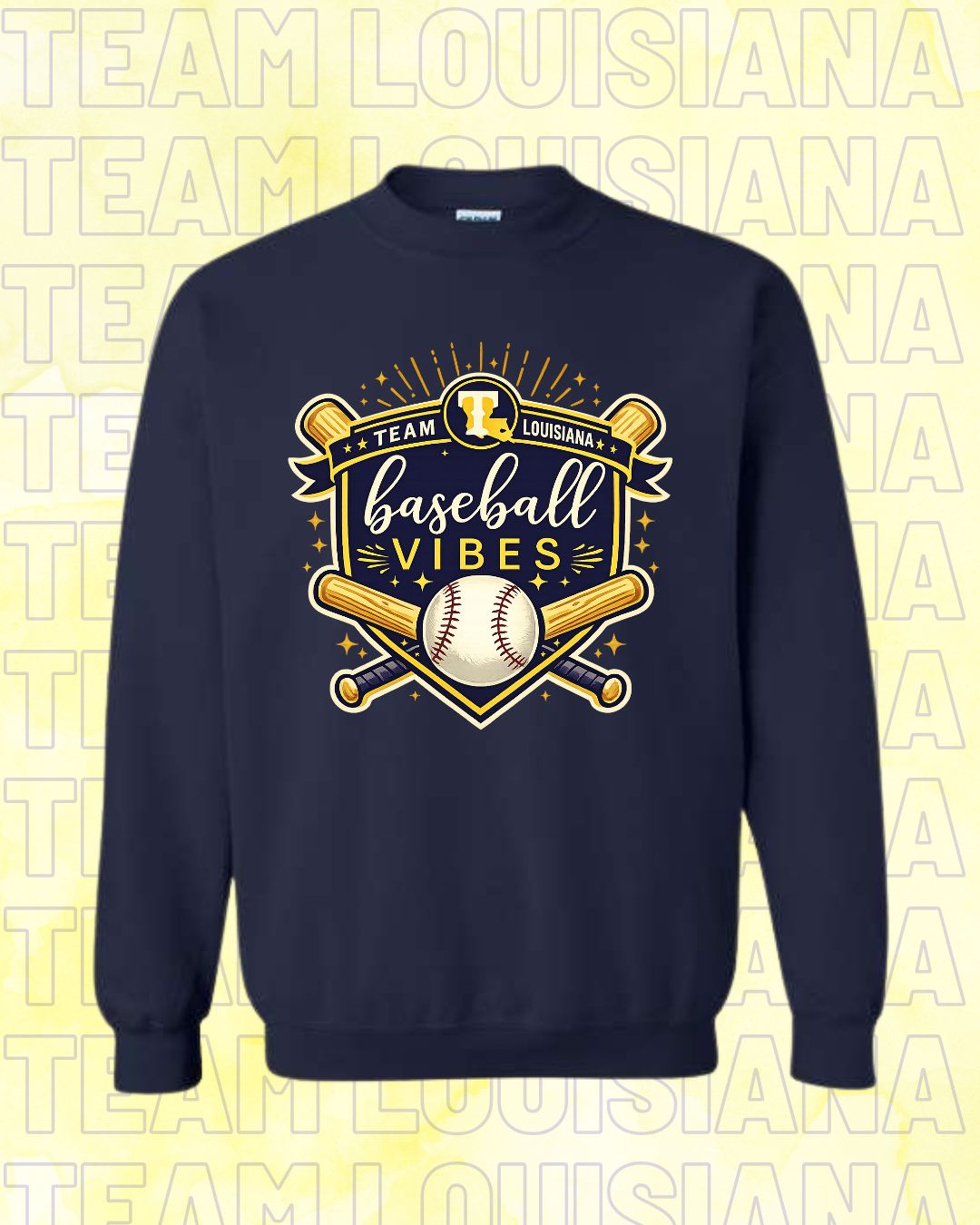 ADULT Team Louisiana-Home Plate Design