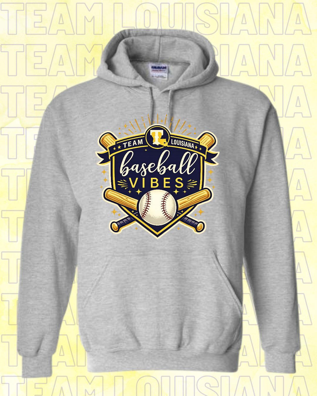 ADULT Team Louisiana-Home Plate Design