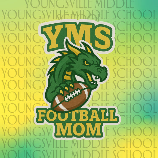 YMS Sticker-Football Mom