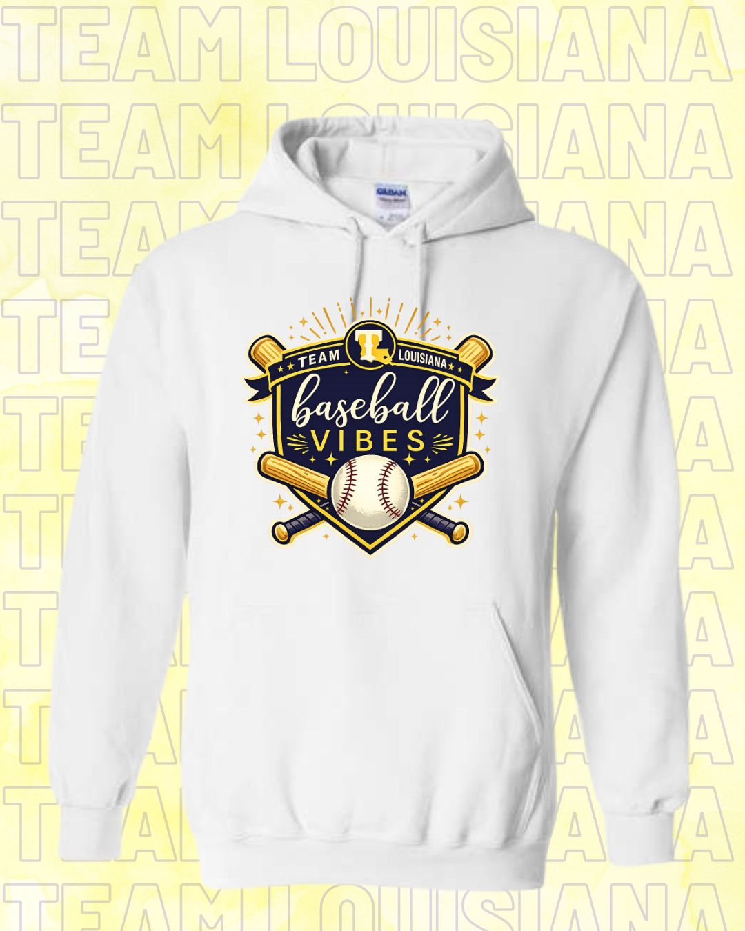 ADULT Team Louisiana-Home Plate Design