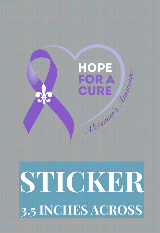Hope For A Cure-Purple Sticker