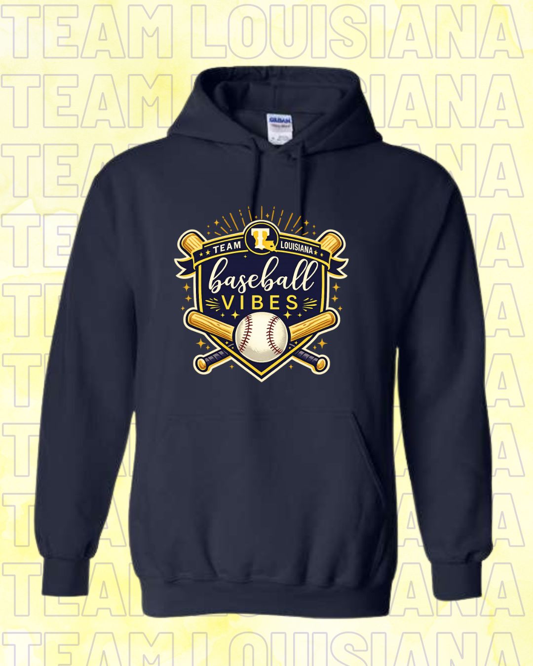 ADULT Team Louisiana-Home Plate Design