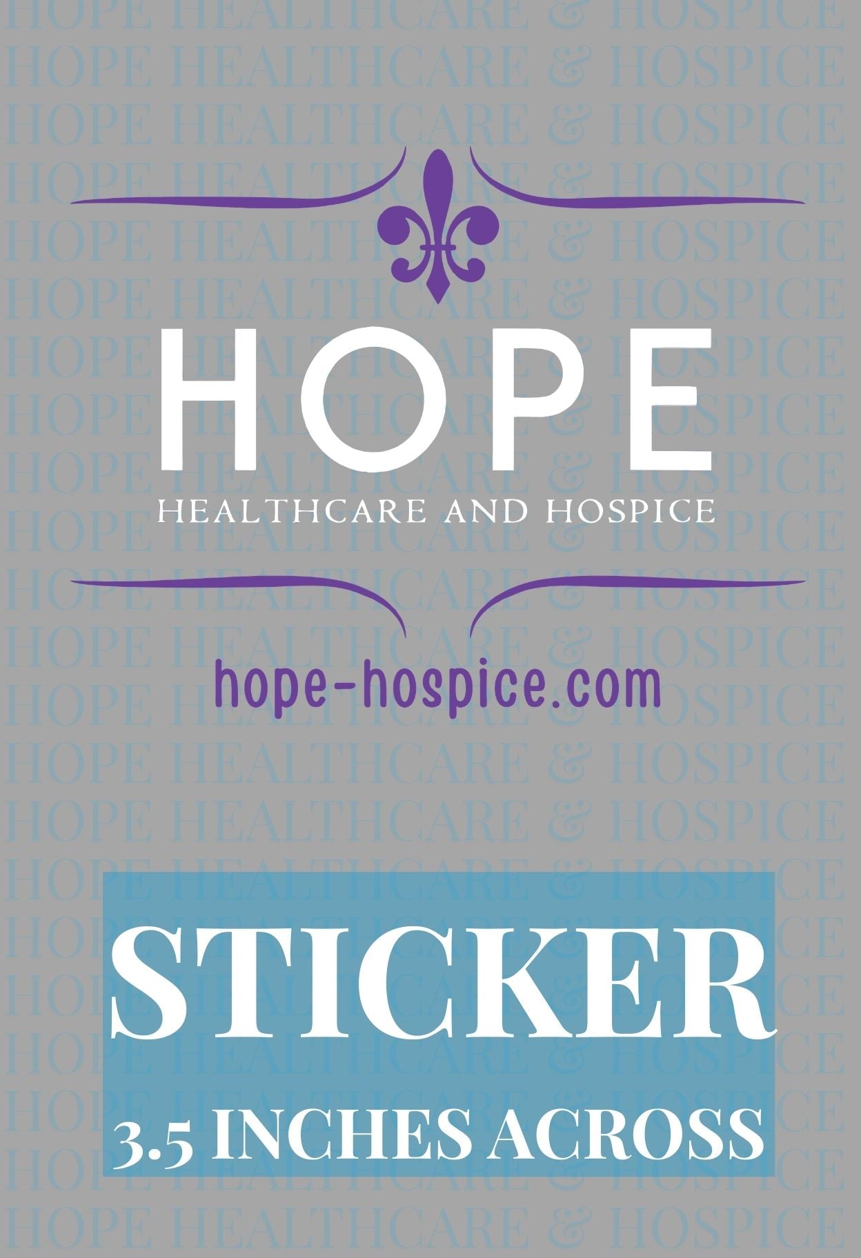 Hope For A Cure Logo -Purple Sticker
