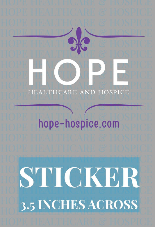 Hope For A Cure Logo -Purple Sticker