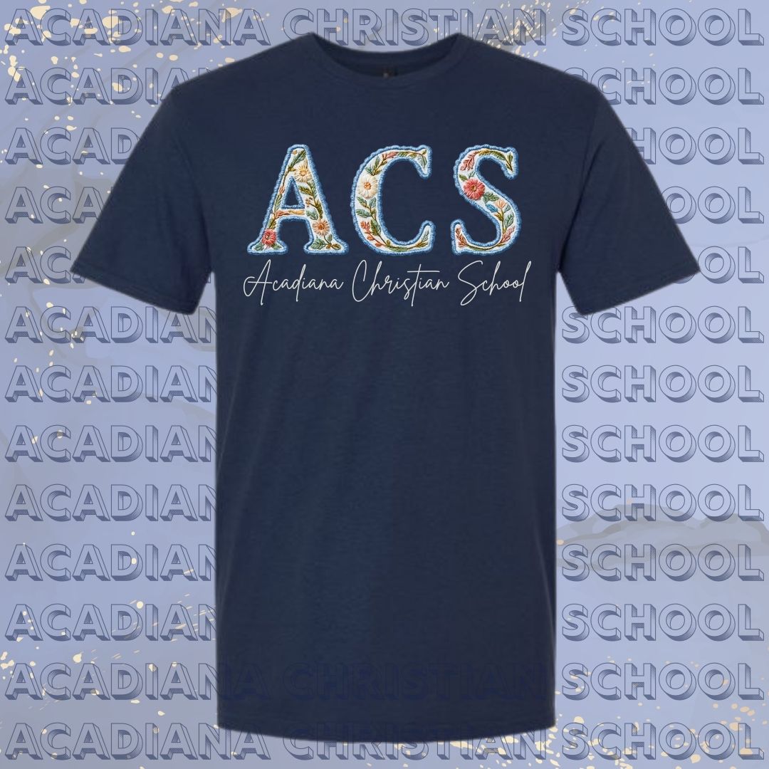 Acadiana Christian School Faux Monogram
