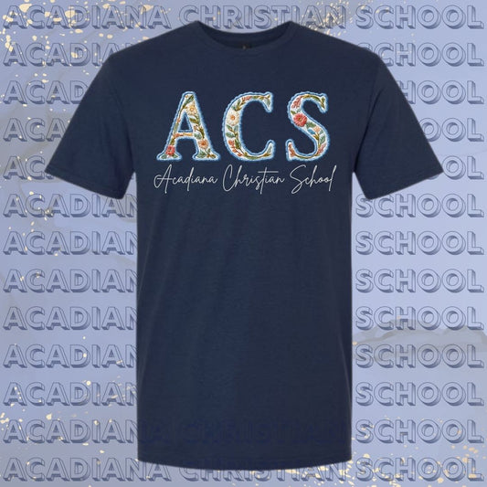Acadiana Christian School Faux Monogram