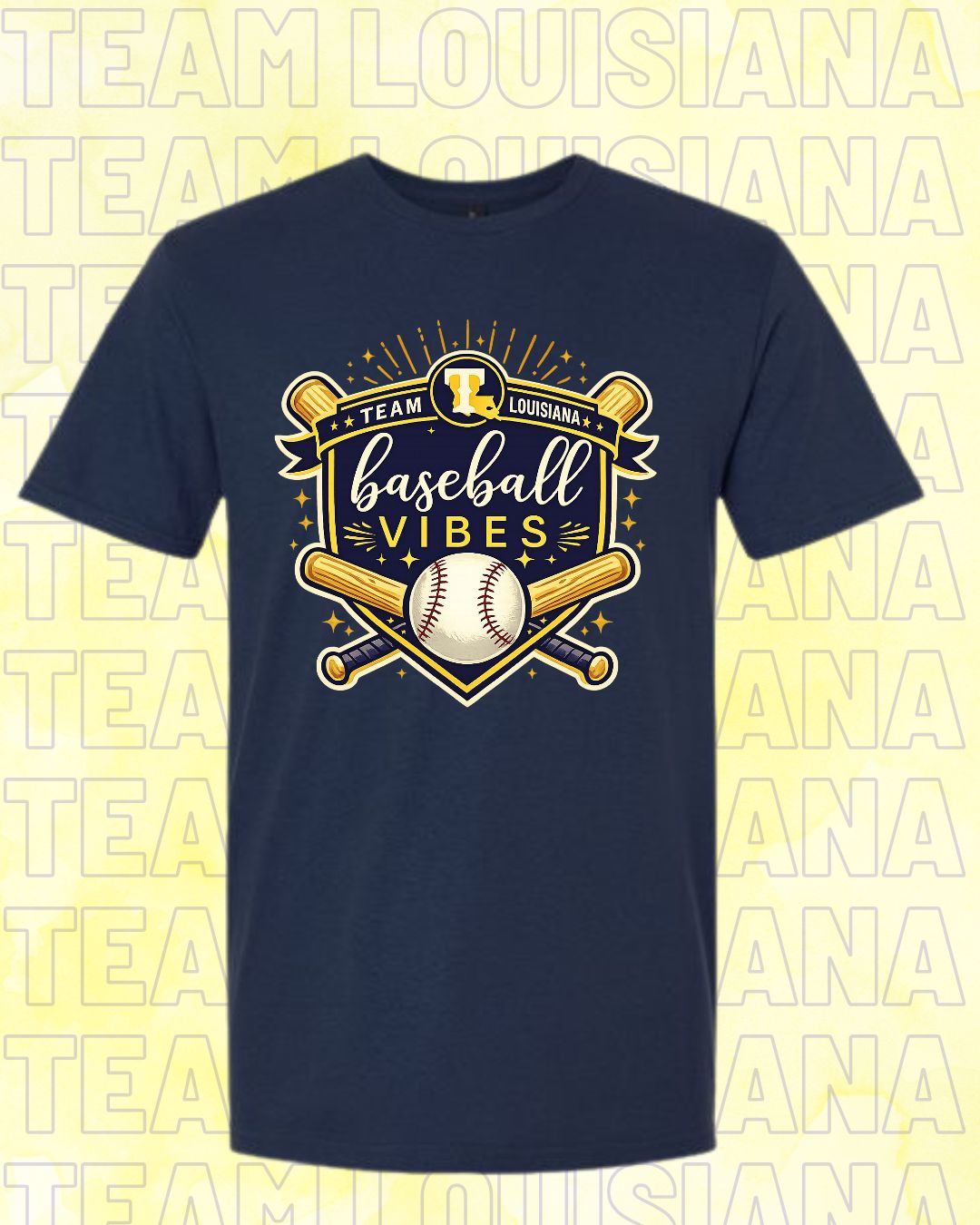ADULT Team Louisiana-Home Plate Design