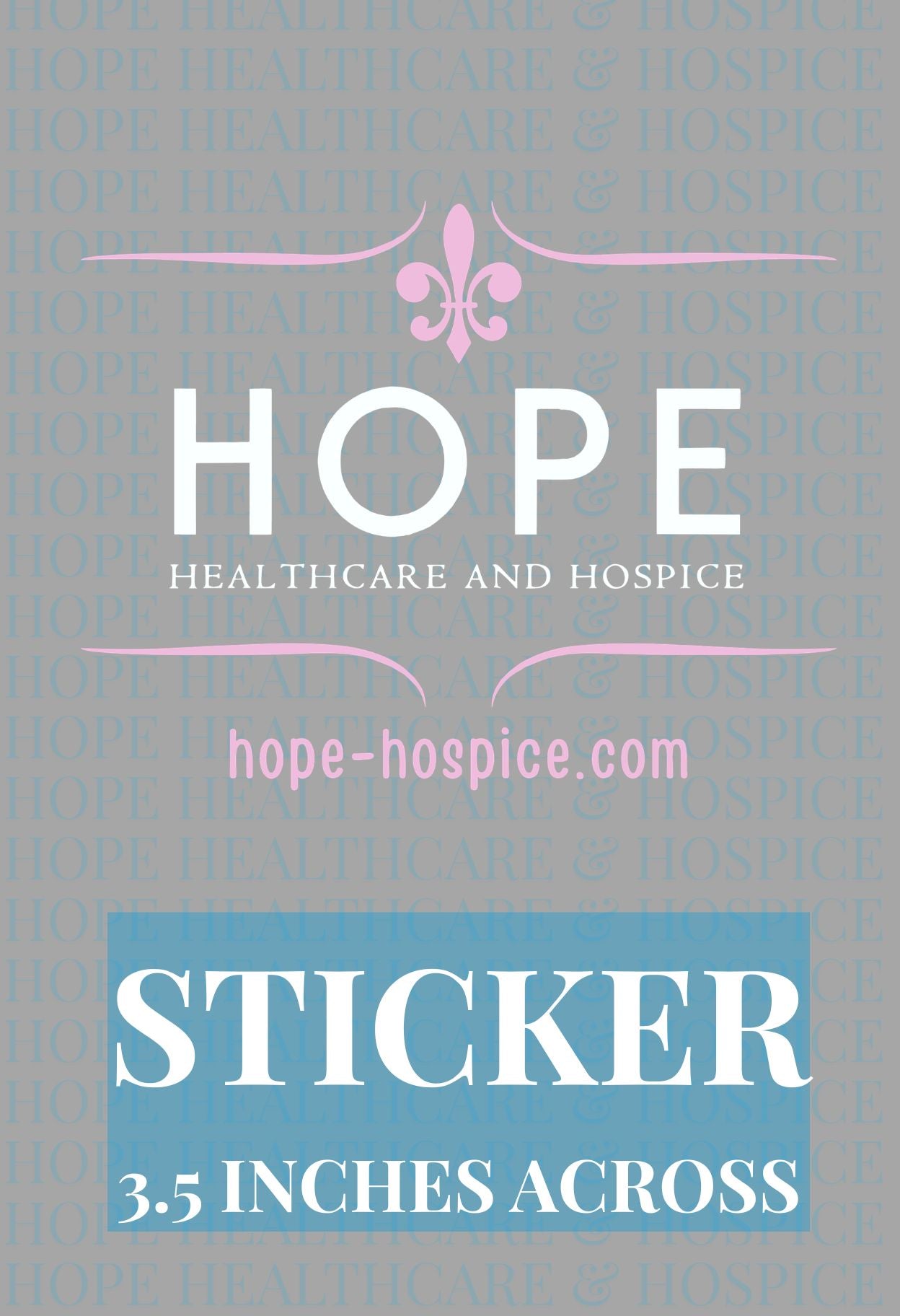 Hope For A Cure Logo -Pink Sticker