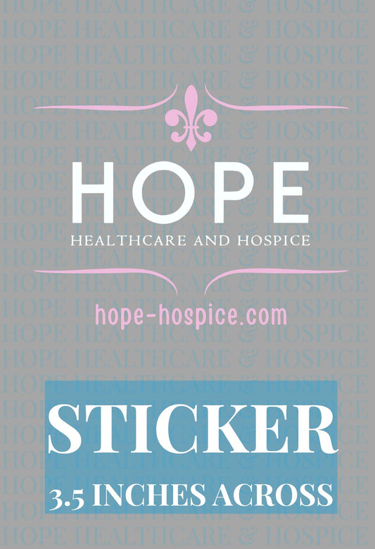 Hope For A Cure Logo -Pink Sticker