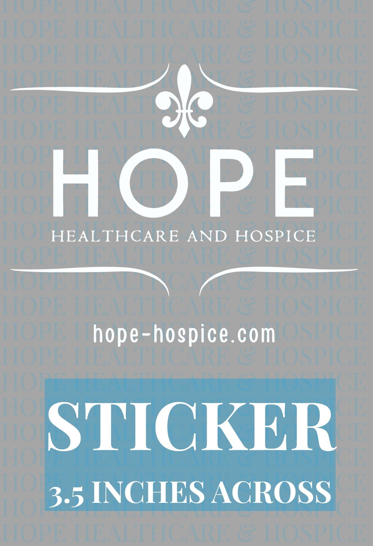 Hope Logo-White Sticker – House of Bella LLC