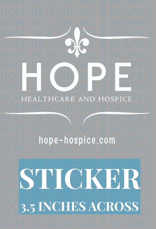 Hope Logo-White Sticker
