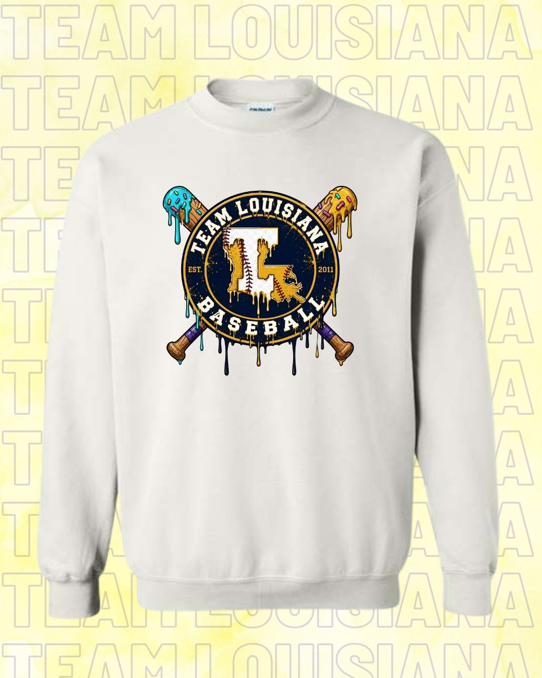 TODDLER Team Louisiana Baseball Drip