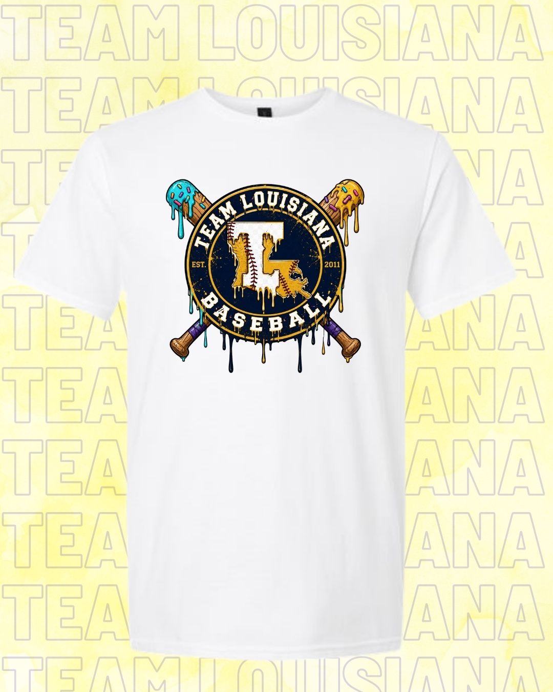 TODDLER Team Louisiana Baseball Drip