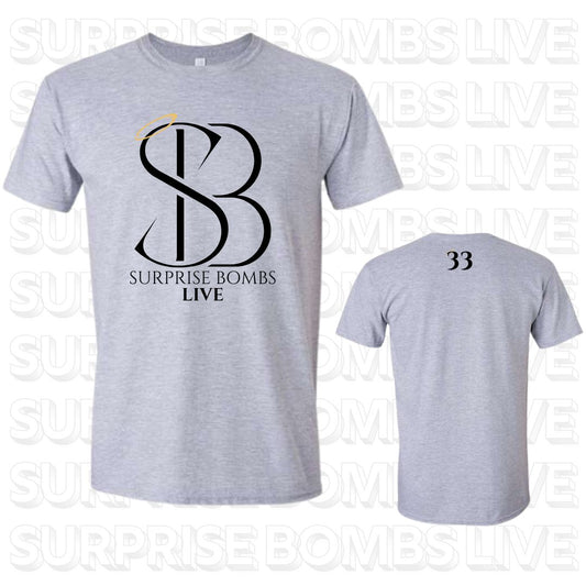 Grey Black Surprise Bombs Live Tshirt