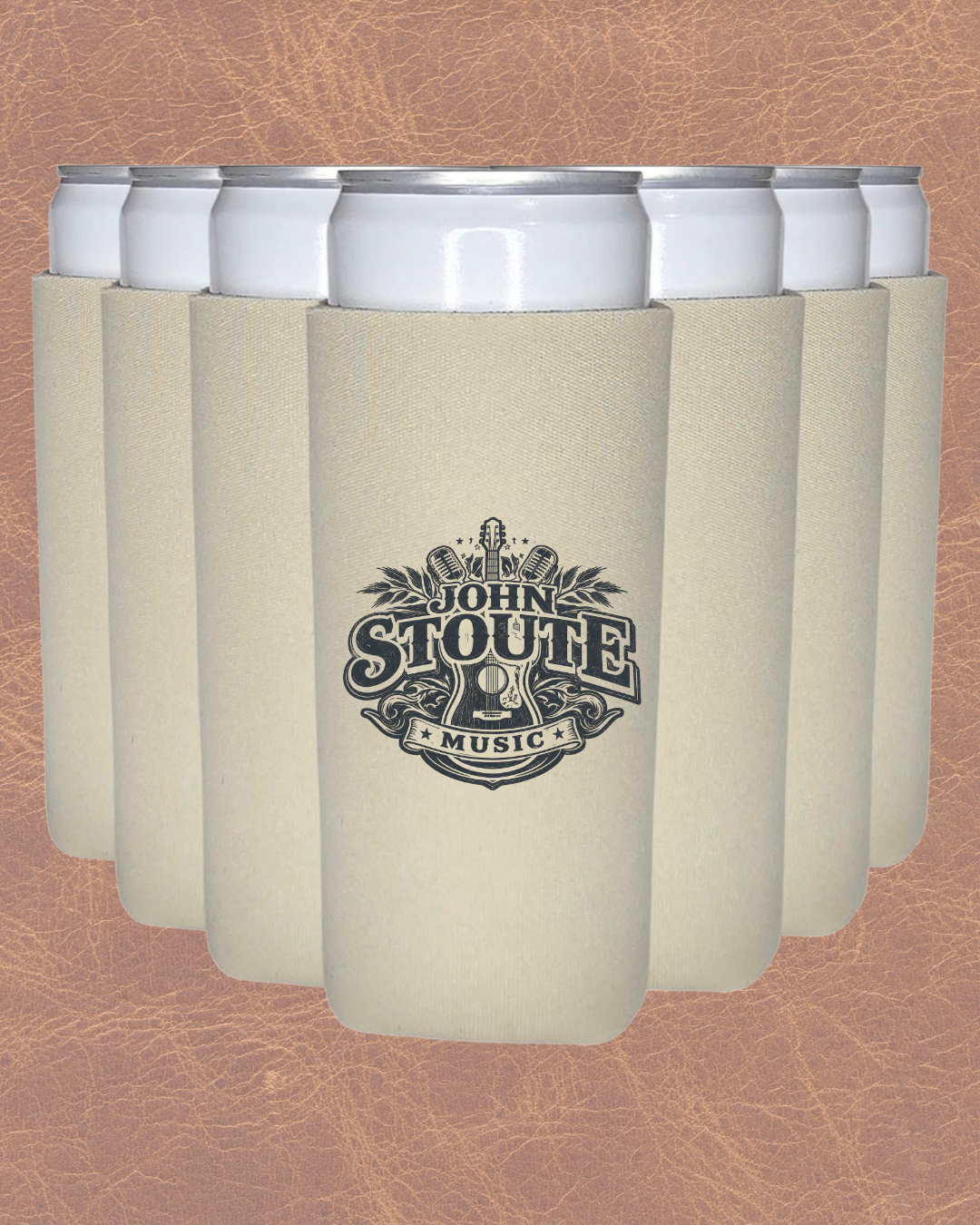 John Stoute Music 12oz Koozie