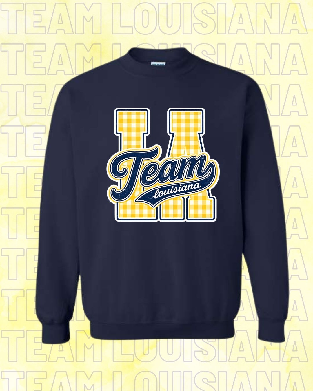 ADULT Team Louisiana Gingham LA