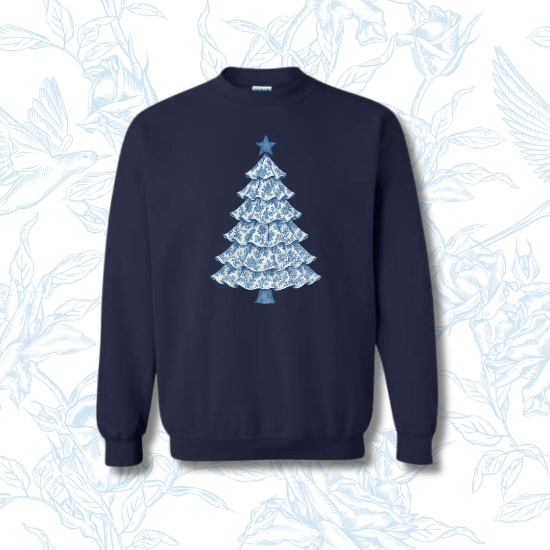 Blue Toile Tree – House of Bella LLC