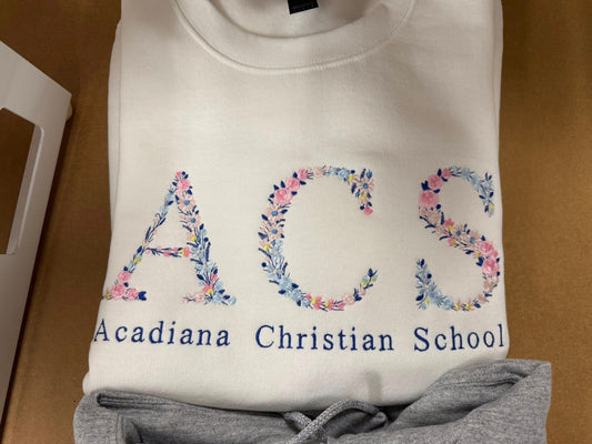 Embroidered Floral Sweatshirt