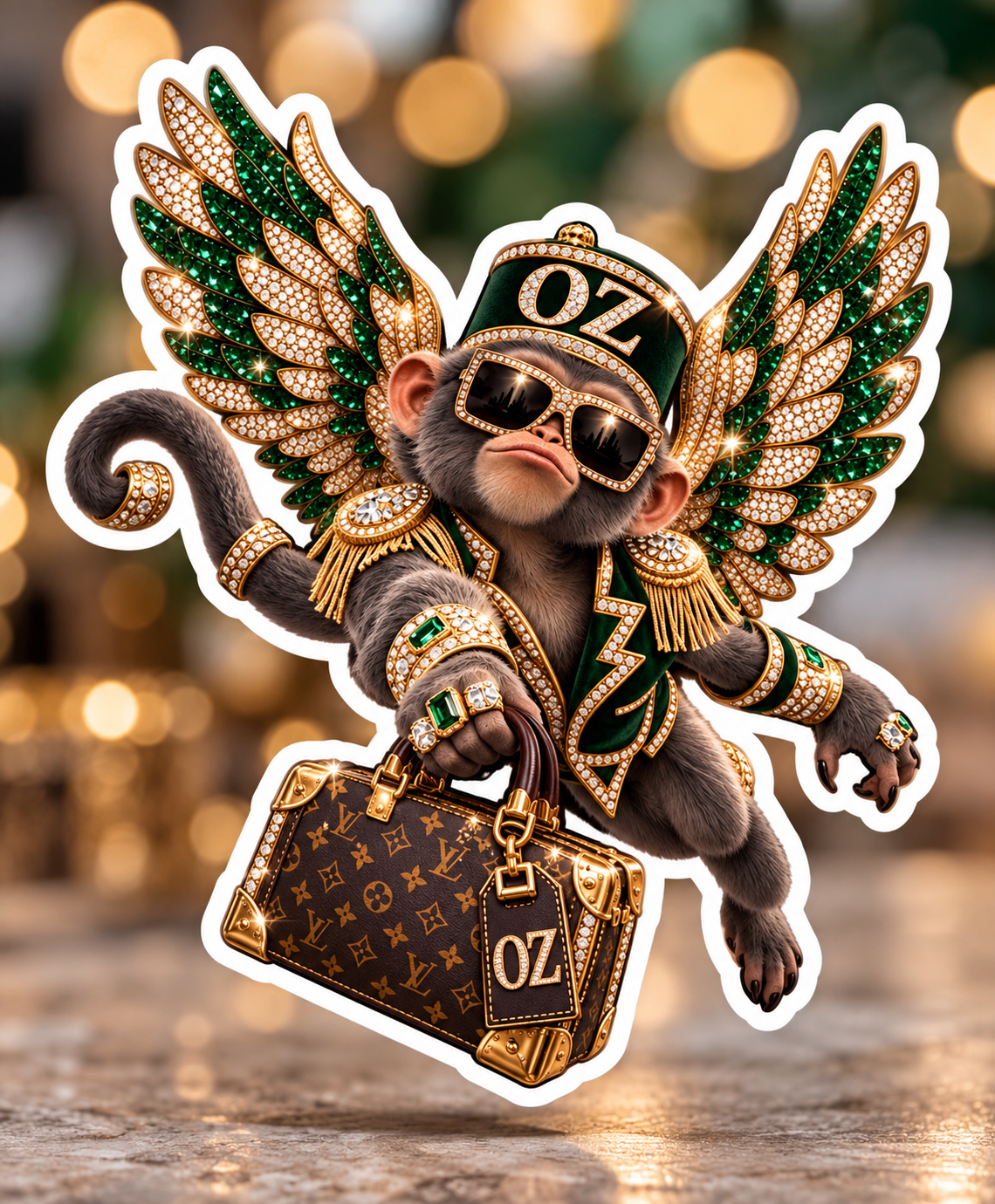 Flying Monkey Sticker