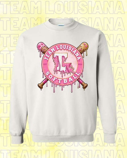 ADULT Team Louisiana Pink Drip