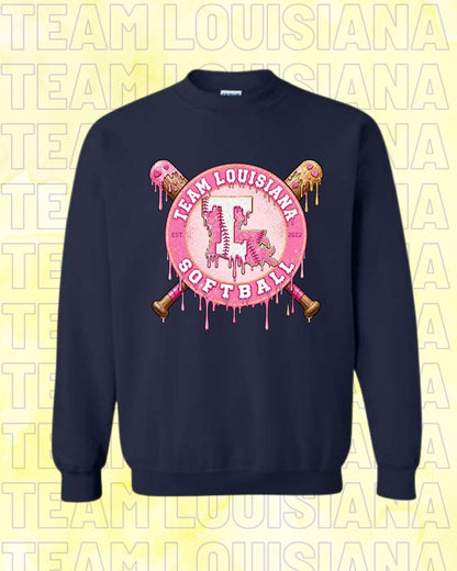 ADULT Team Louisiana Pink Drip