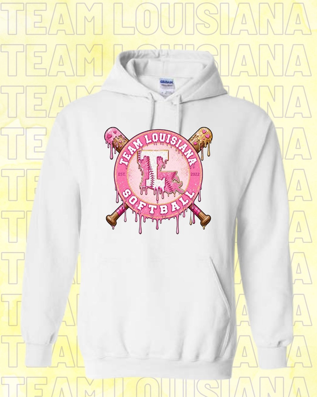 YOUTH Team Louisiana Pink Drip